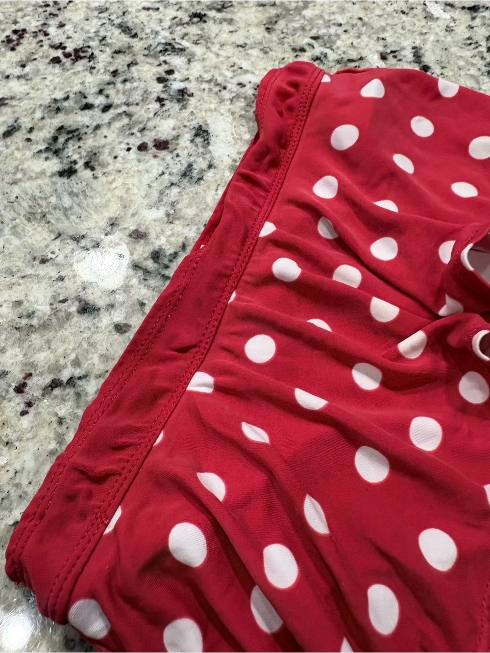 Gymboree red with white polka dots swim bottoms girls 5 GUC